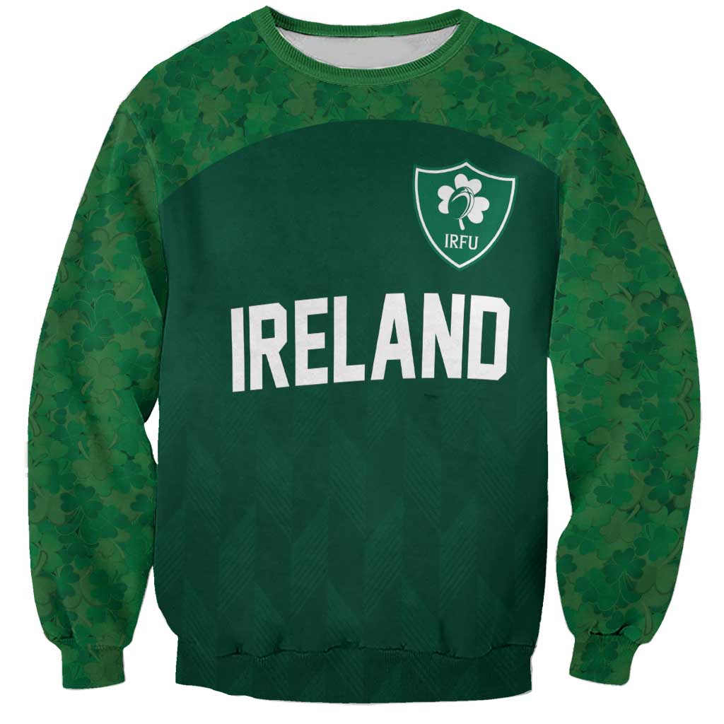 Custom Ireland Rugby Go Shamrocks Sweatshirt - Wonder Print Shop
