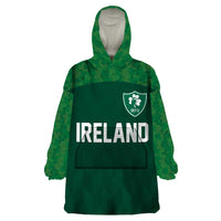 Custom Ireland Rugby Go Shamrocks Wearable Blanket Hoodie - Wonder Print Shop