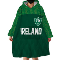 Custom Ireland Rugby Go Shamrocks Wearable Blanket Hoodie - Wonder Print Shop