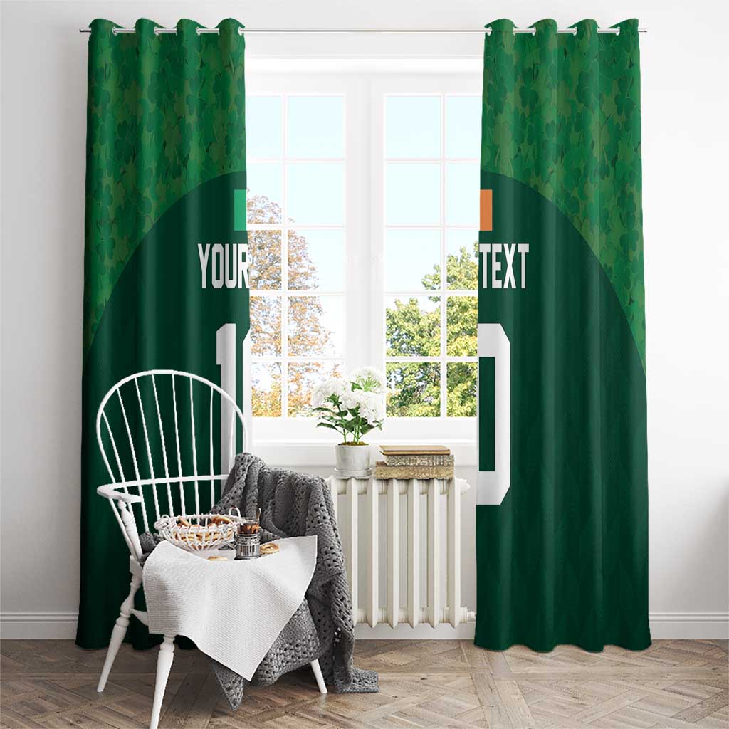 Custom Ireland Rugby Go Shamrocks Window Curtain - Wonder Print Shop