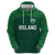Custom Ireland Rugby Go Shamrocks Zip Hoodie - Wonder Print Shop
