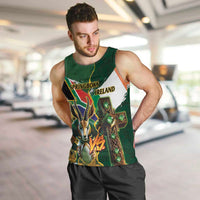 Personalized South Africa Versus Ireland Rugby Men Tank Top The Springbok Mascot and Celtic Cross Together - Wonder Print Shop