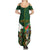 Personalized South Africa Versus Ireland Rugby Summer Maxi Dress The Springbok Mascot and Celtic Cross Together - Wonder Print Shop