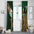 Personalized South Africa Versus Ireland Rugby Window Curtain The Springbok Mascot and Celtic Cross Together - Wonder Print Shop