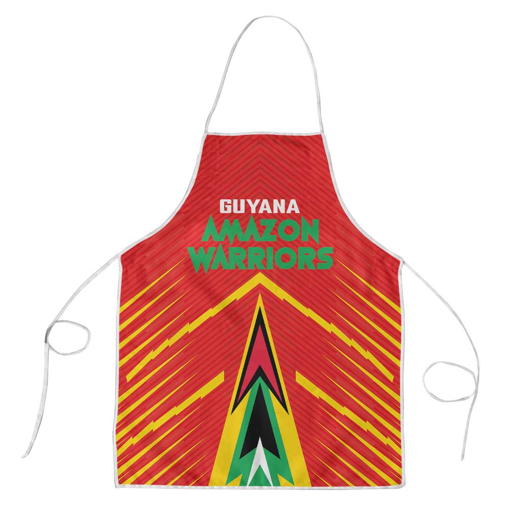 Guyana Cricket Amazon Warriors Apron Green Red Gold Glory - Wonder Print Shop