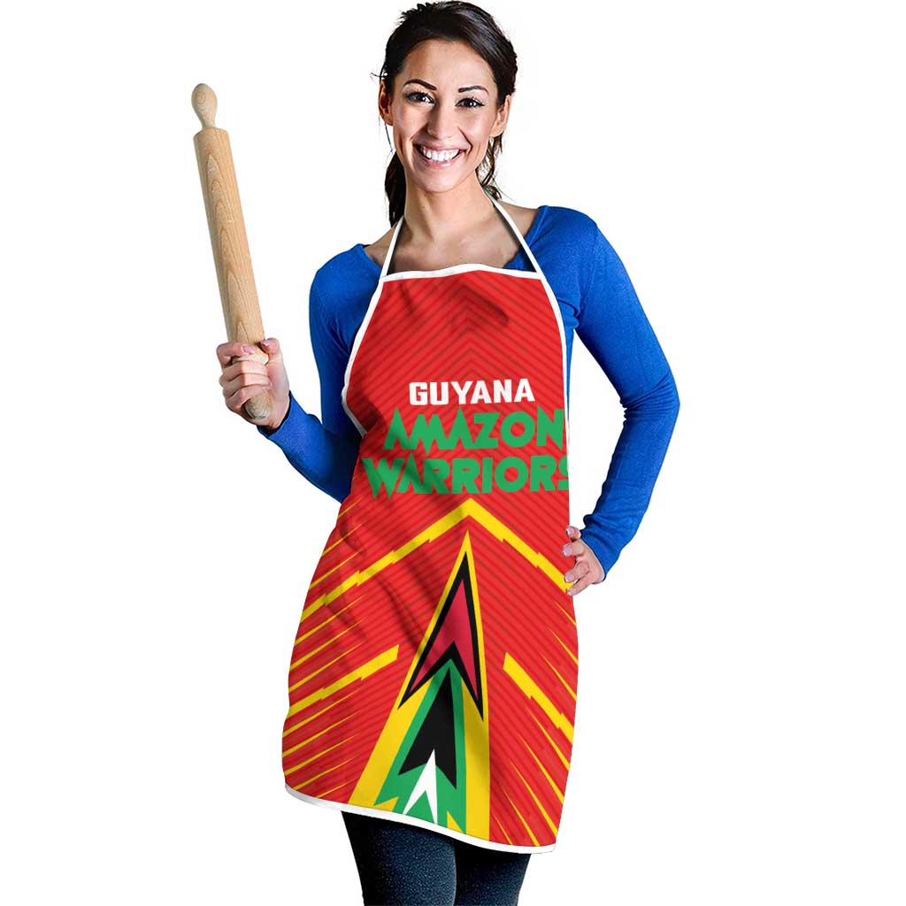 Guyana Cricket Amazon Warriors Apron Green Red Gold Glory - Wonder Print Shop