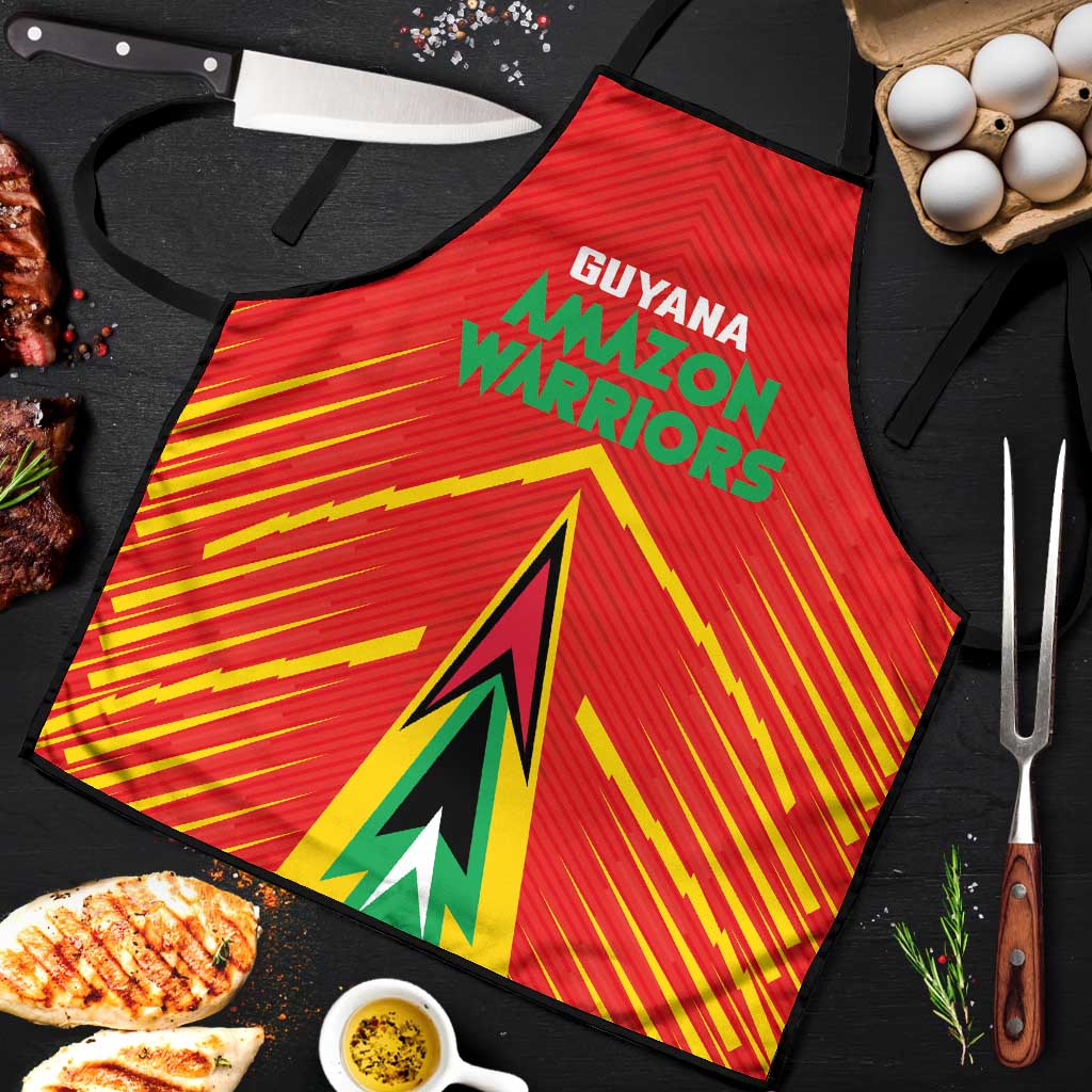 Guyana Cricket Amazon Warriors Apron Green Red Gold Glory - Wonder Print Shop