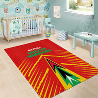 Guyana Cricket Amazon Warriors Area Rug Green Red Gold Glory - Wonder Print Shop