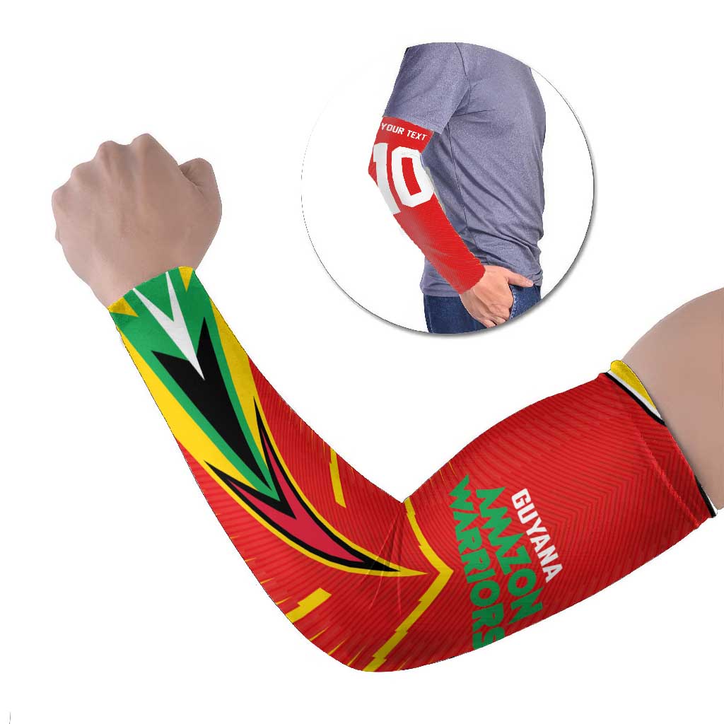 Guyana Cricket Amazon Warriors Arm Sleeves Green Red Gold Glory - Wonder Print Shop