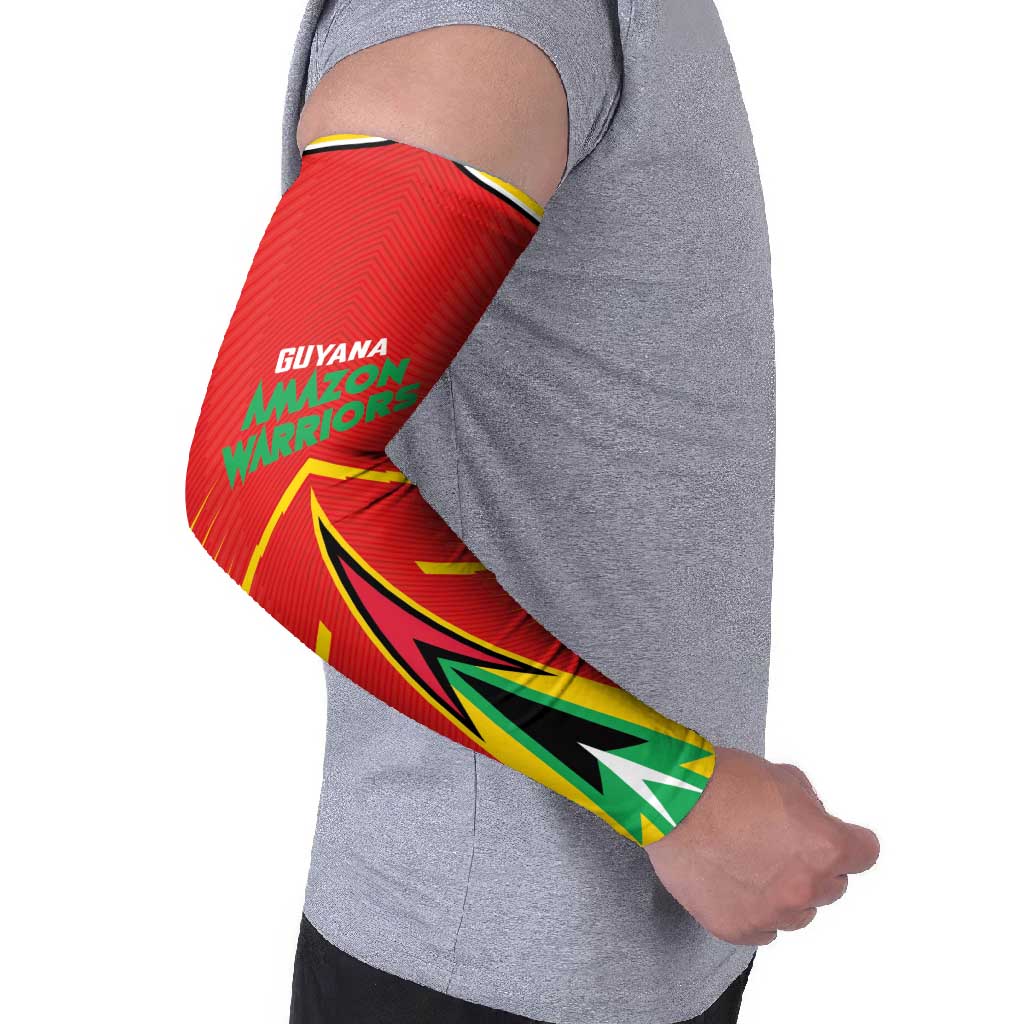 Guyana Cricket Amazon Warriors Arm Sleeves Green Red Gold Glory - Wonder Print Shop
