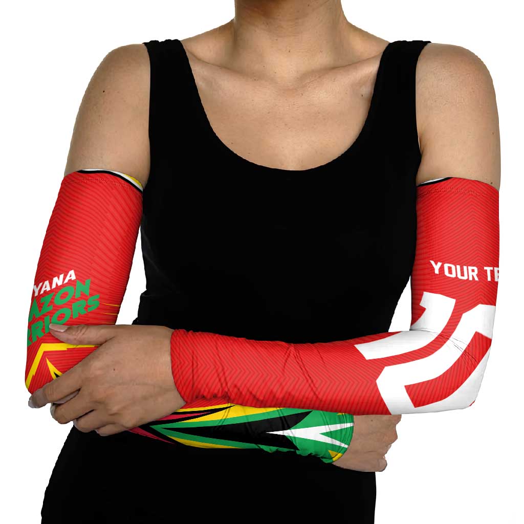 Guyana Cricket Amazon Warriors Arm Sleeves Green Red Gold Glory - Wonder Print Shop