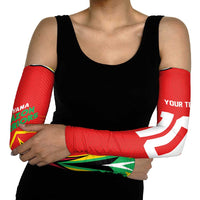 Guyana Cricket Amazon Warriors Arm Sleeves Green Red Gold Glory - Wonder Print Shop