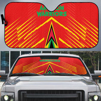 Guyana Cricket Amazon Warriors Auto Sun Shade Green Red Gold Glory - Wonder Print Shop