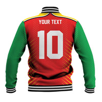Custom Guyana Cricket Amazon Warriors Baseball Jacket Green Red Gold Glory - Wonder Print Shop