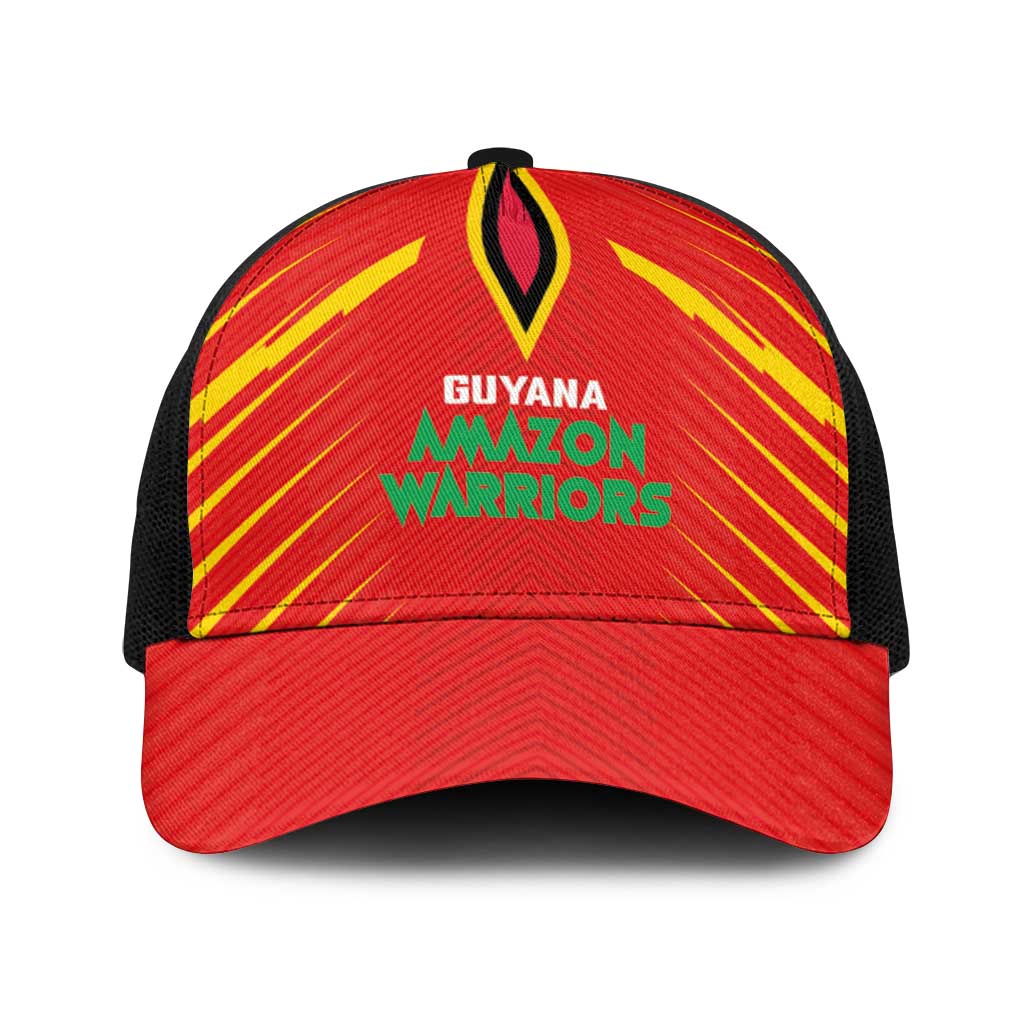 Guyana Cricket Amazon Warriors Baseball Net Cap Green Red Gold Glory - Wonder Print Shop