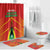 Guyana Cricket Amazon Warriors Bathroom Set Green Red Gold Glory - Wonder Print Shop