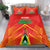 Guyana Cricket Amazon Warriors Bedding Set Green Red Gold Glory - Wonder Print Shop