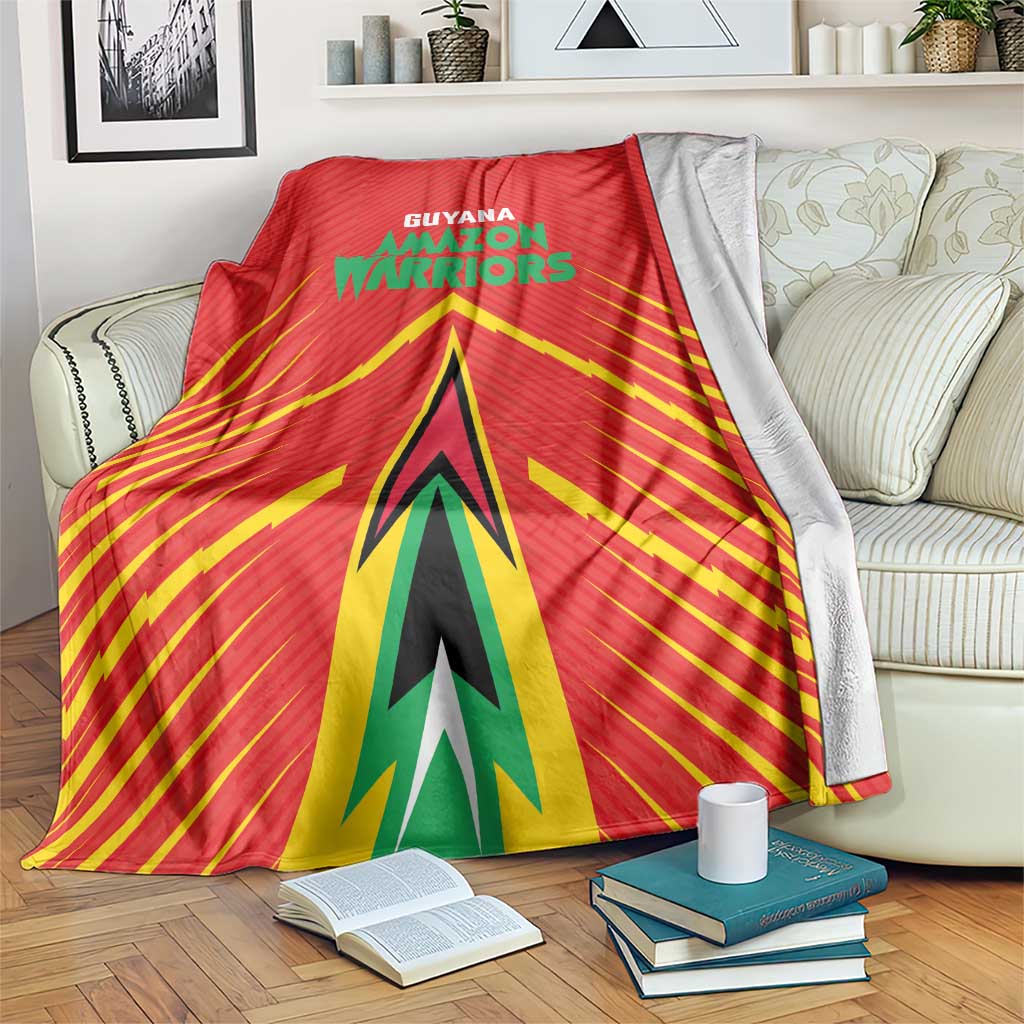 Guyana Cricket Amazon Warriors Blanket Green Red Gold Glory - Wonder Print Shop