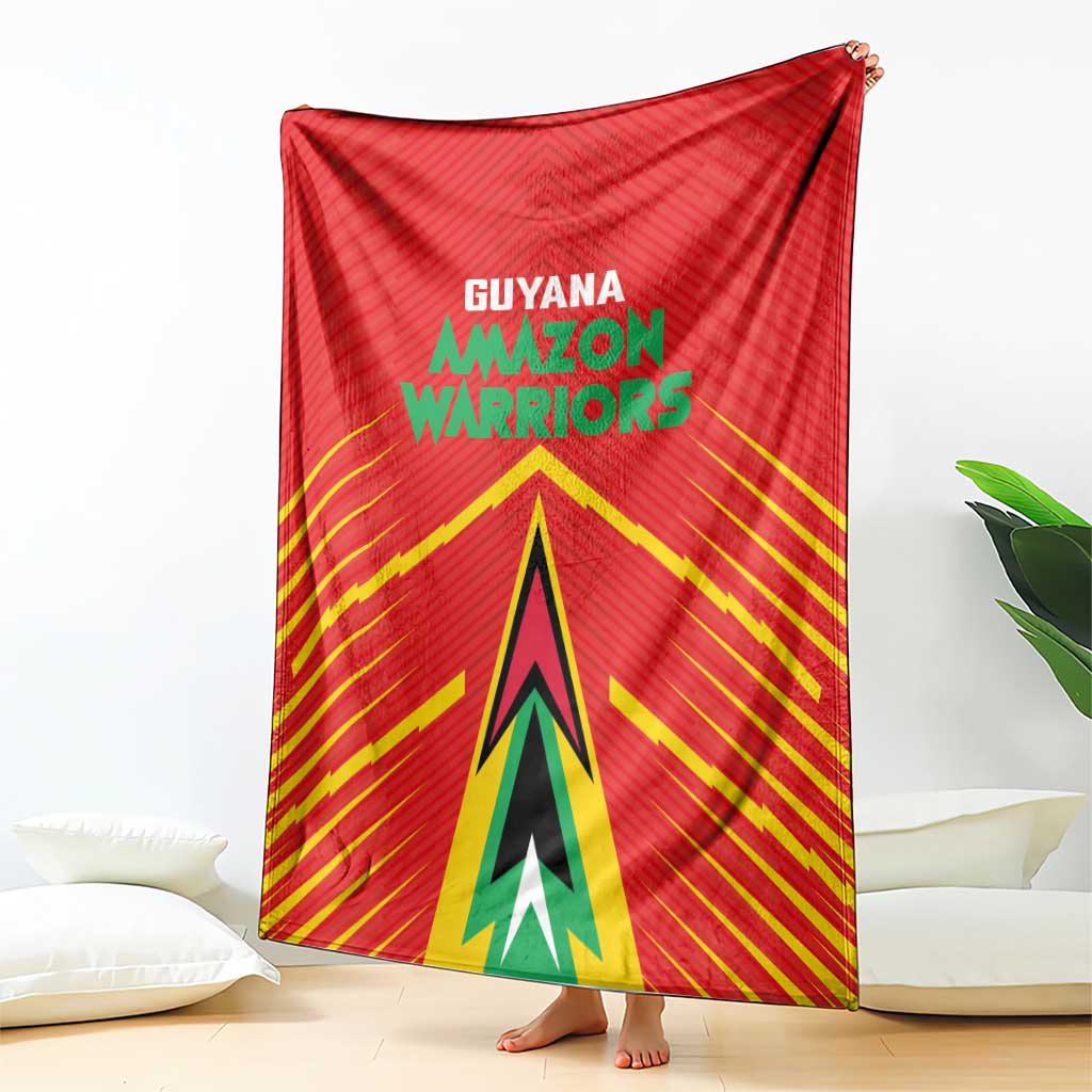 Guyana Cricket Amazon Warriors Blanket Green Red Gold Glory - Wonder Print Shop