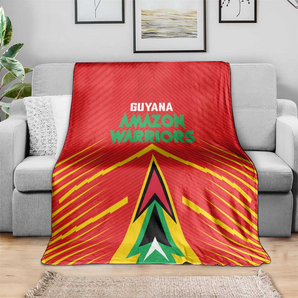 Guyana Cricket Amazon Warriors Blanket Green Red Gold Glory - Wonder Print Shop