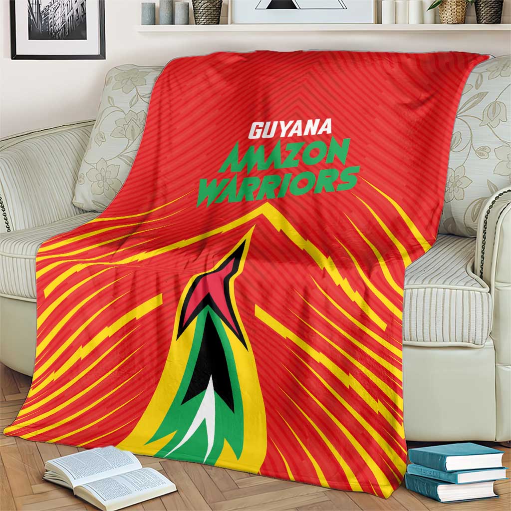 Guyana Cricket Amazon Warriors Blanket Green Red Gold Glory - Wonder Print Shop