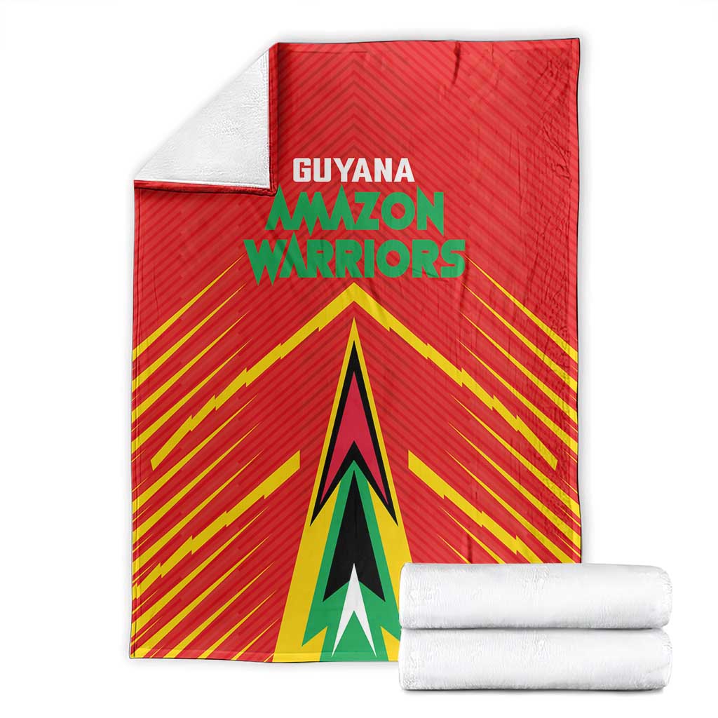 Guyana Cricket Amazon Warriors Blanket Green Red Gold Glory - Wonder Print Shop