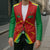 Custom Guyana Cricket Amazon Warriors Blazer Green Red Gold Glory - Wonder Print Shop