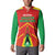 Custom Guyana Cricket Amazon Warriors Button Sweatshirt Green Red Gold Glory - Wonder Print Shop