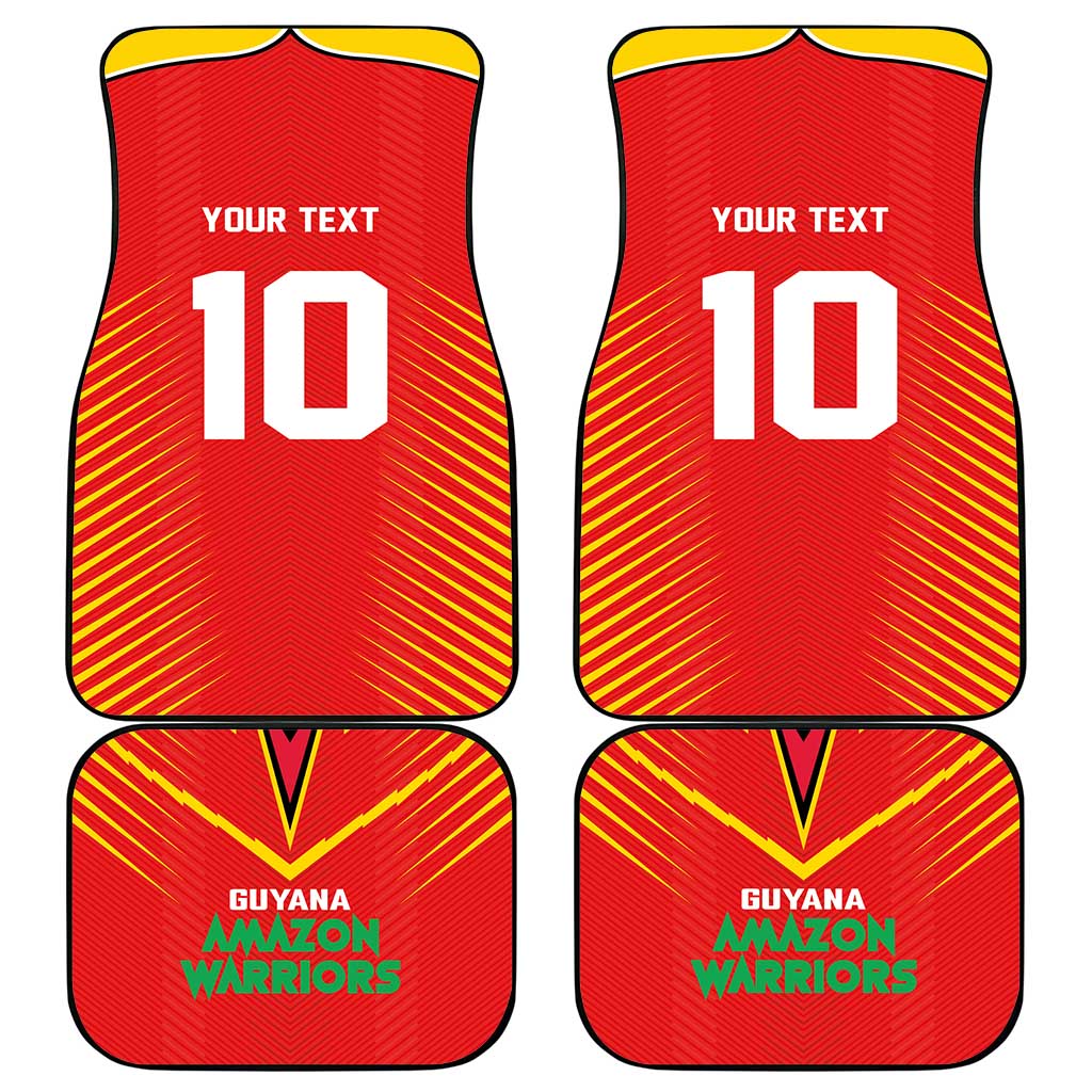 Guyana Cricket Amazon Warriors Car Mats Green Red Gold Glory - Wonder Print Shop