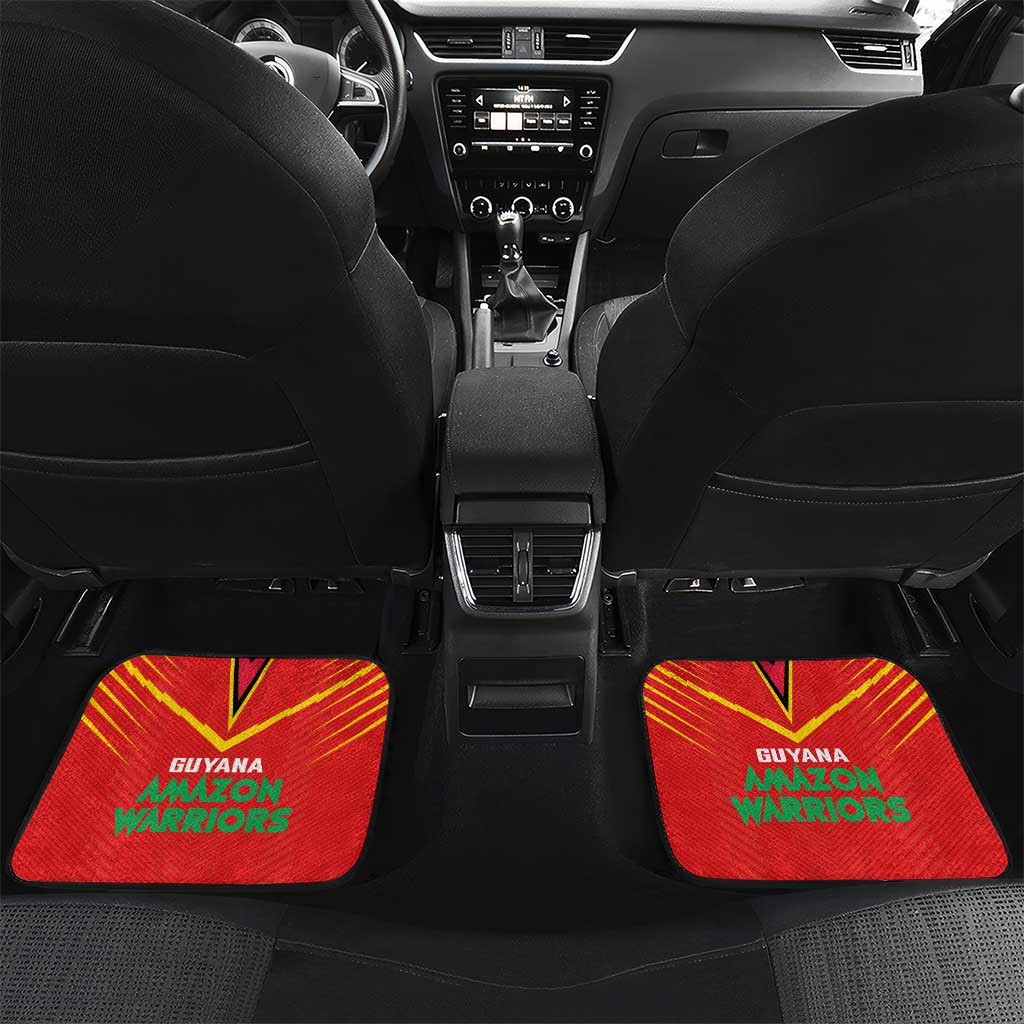 Guyana Cricket Amazon Warriors Car Mats Green Red Gold Glory - Wonder Print Shop
