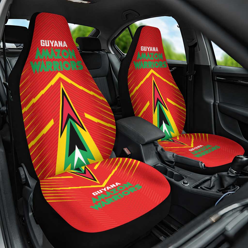 Guyana Cricket Amazon Warriors Car Seat Cover Green Red Gold Glory - Wonder Print Shop