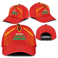 Guyana Cricket Amazon Warriors Classic Cap Green Red Gold Glory - Wonder Print Shop
