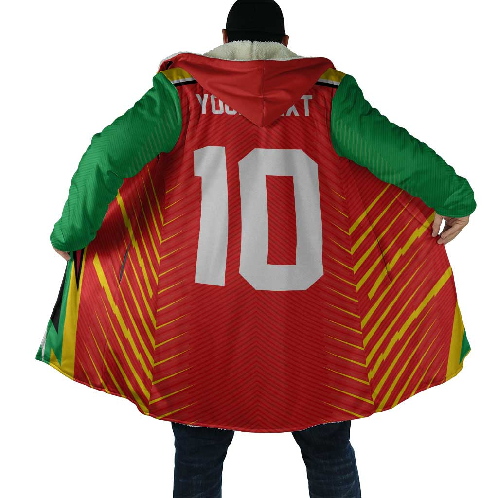 Custom Guyana Cricket Amazon Warriors Cloak Green Red Gold Glory - Wonder Print Shop