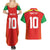Custom Guyana Cricket Amazon Warriors Couples Matching Summer Maxi Dress and Hawaiian Shirt Green Red Gold Glory - Wonder Print Shop