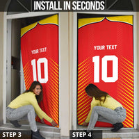 Guyana Cricket Amazon Warriors Door Cover Green Red Gold Glory - Wonder Print Shop