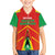 Custom Guyana Cricket Amazon Warriors Family Matching Off Shoulder Maxi Dress and Hawaiian Shirt Green Red Gold Glory - Wonder Print Shop