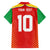 Custom Guyana Cricket Amazon Warriors Family Matching Puletasi and Hawaiian Shirt Green Red Gold Glory - Wonder Print Shop