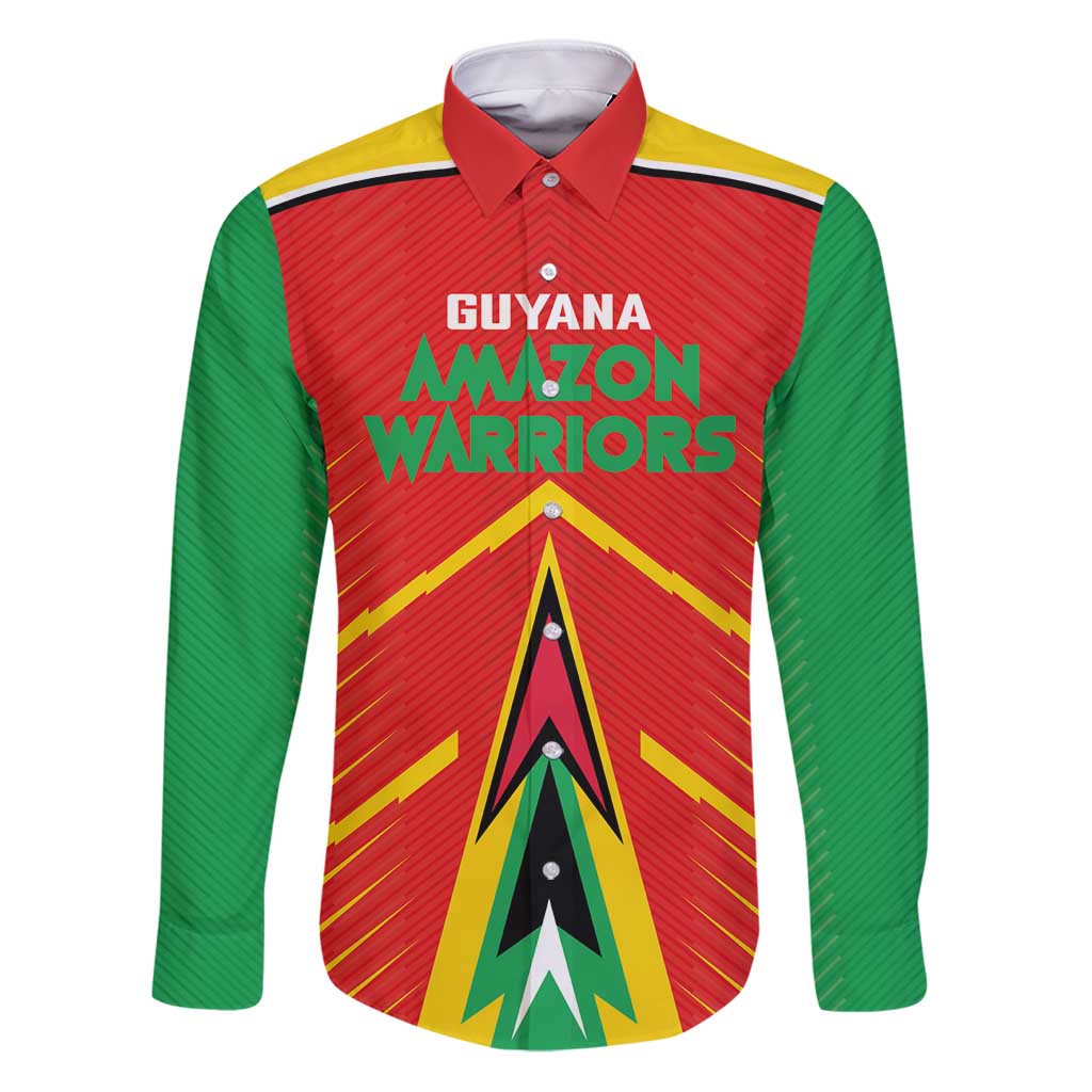 Custom Guyana Cricket Amazon Warriors Family Matching Puletasi and Hawaiian Shirt Green Red Gold Glory - Wonder Print Shop