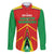Custom Guyana Cricket Amazon Warriors Family Matching Puletasi and Hawaiian Shirt Green Red Gold Glory - Wonder Print Shop