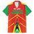 Custom Guyana Cricket Amazon Warriors Family Matching Summer Maxi Dress and Hawaiian Shirt Green Red Gold Glory - Wonder Print Shop