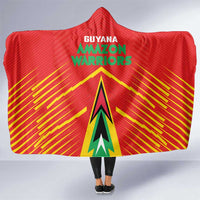 Guyana Cricket Amazon Warriors Hooded Blanket Green Red Gold Glory - Wonder Print Shop