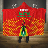 Guyana Cricket Amazon Warriors Hooded Blanket Green Red Gold Glory - Wonder Print Shop