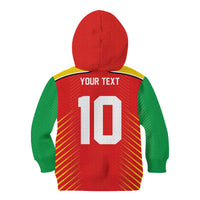 Custom Guyana Cricket Amazon Warriors Kid Hoodie Green Red Gold Glory - Wonder Print Shop