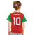 Custom Guyana Cricket Amazon Warriors Kid T Shirt Green Red Gold Glory - Wonder Print Shop