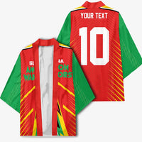 Custom Guyana Cricket Amazon Warriors Kimono Green Red Gold Glory - Wonder Print Shop