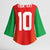 Custom Guyana Cricket Amazon Warriors Kimono Sleeve Blouse Green Red Gold Glory - Wonder Print Shop