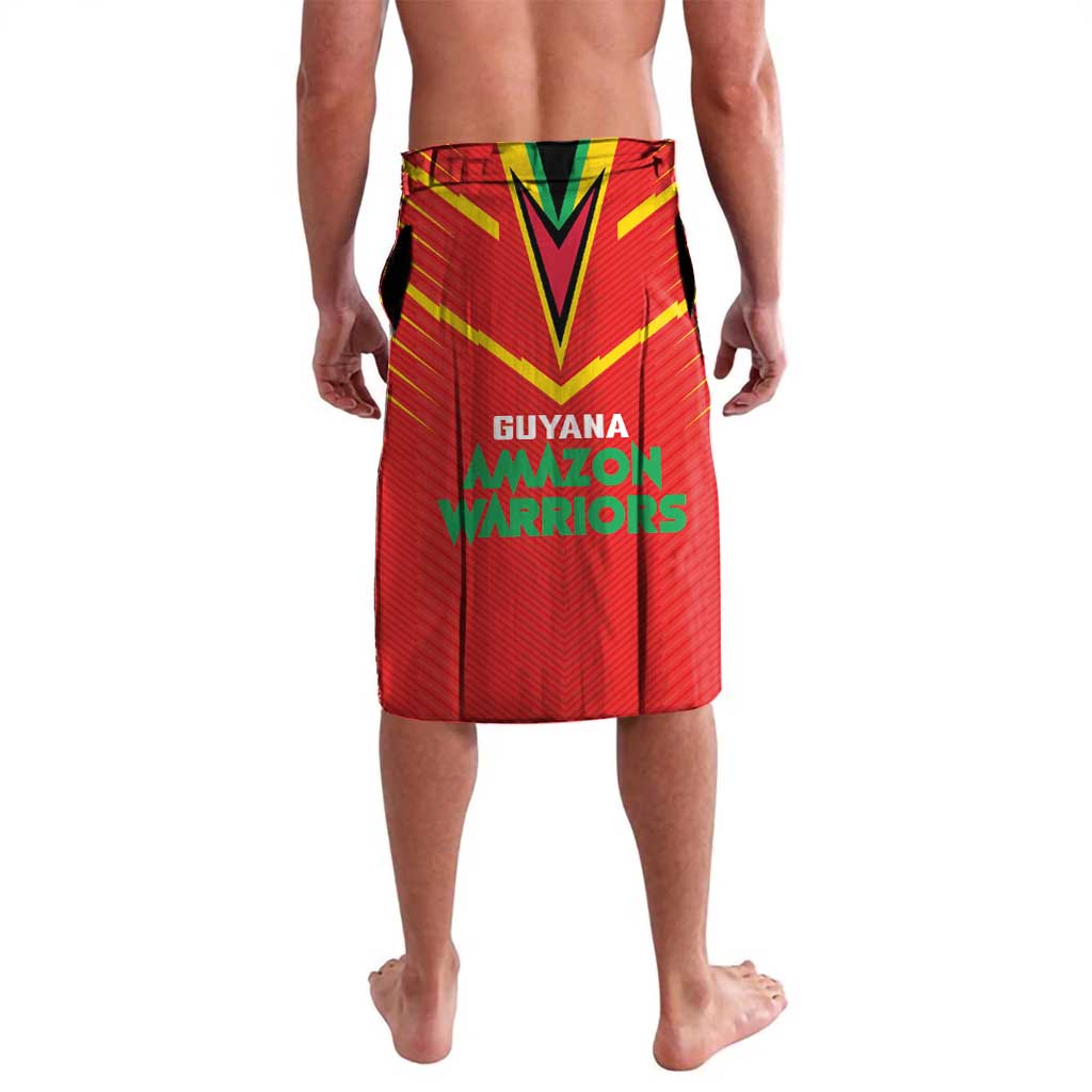 Custom Guyana Cricket Amazon Warriors Lavalava Green Red Gold Glory - Wonder Print Shop
