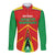 Custom Guyana Cricket Amazon Warriors Long Sleeve Button Shirt Green Red Gold Glory - Wonder Print Shop