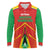 Custom Guyana Cricket Amazon Warriors Long Sleeve Polo Shirt Green Red Gold Glory - Wonder Print Shop