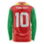 Custom Guyana Cricket Amazon Warriors Long Sleeve Shirt Green Red Gold Glory - Wonder Print Shop